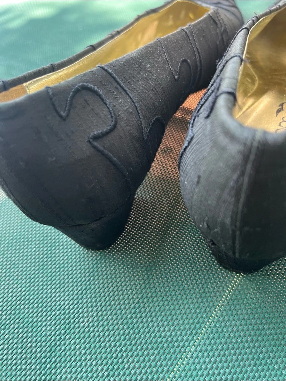 POLOMA FROM ITALY Black sz 9 Women's Slip-On Flats sm 1” heel